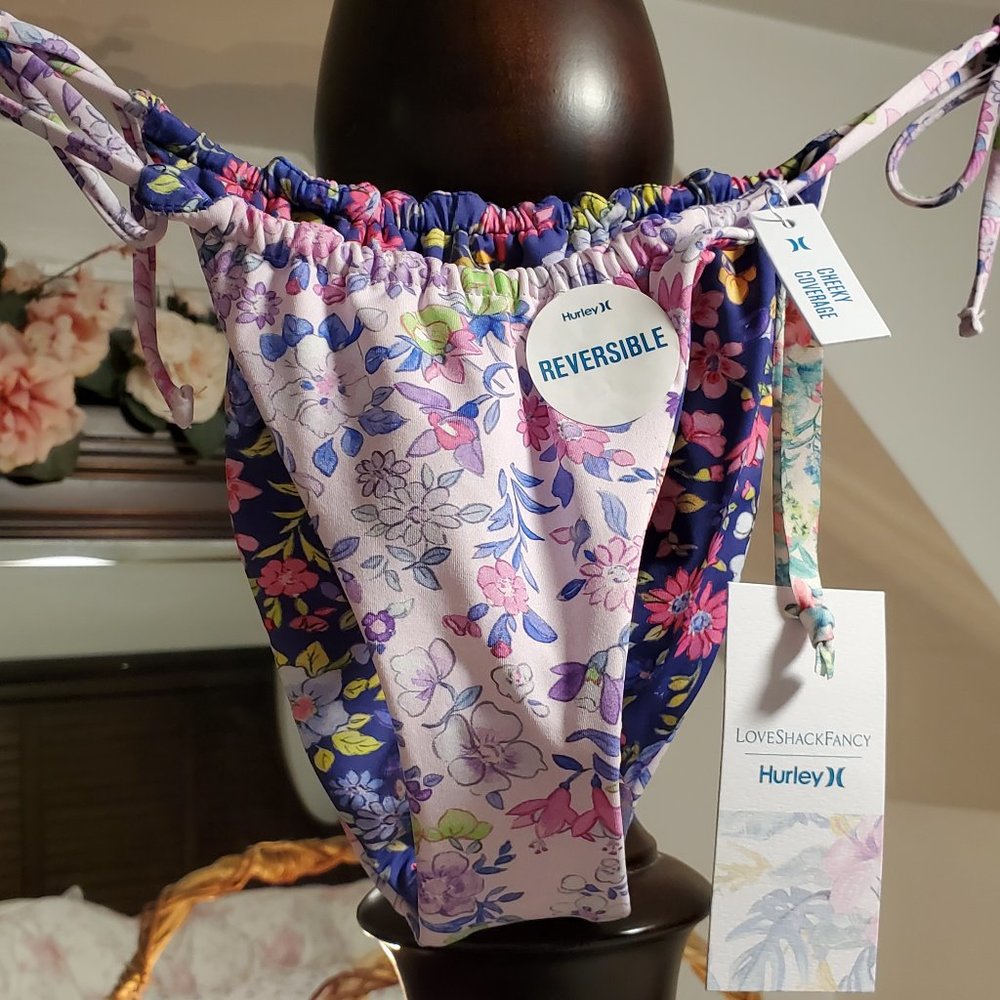 NWT LoveShackFancy x Hurley Cheeky Bikini Set XS - Picture 8 of 12